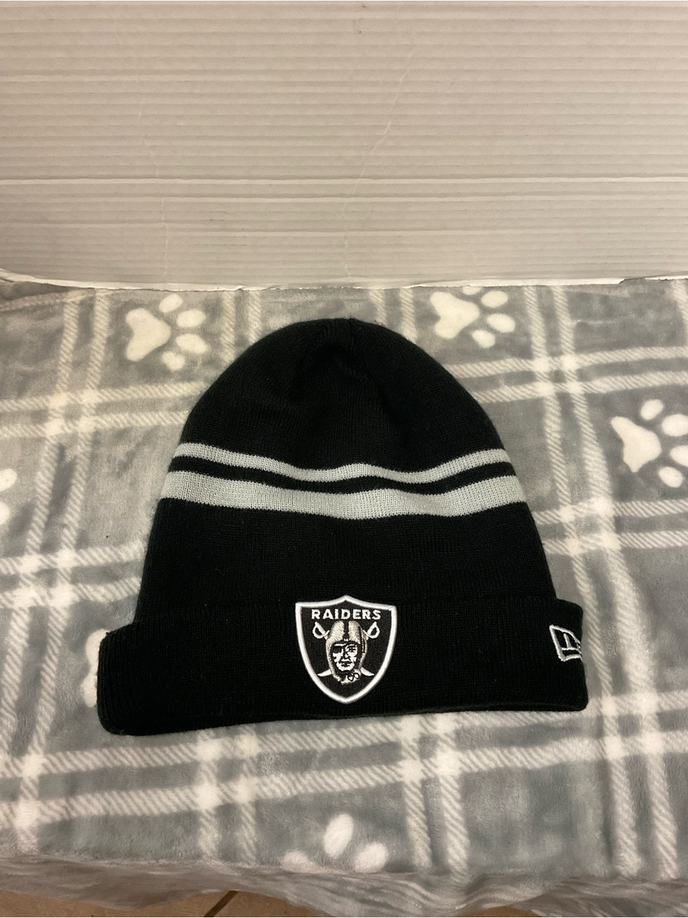 New Era Black Cuffed Beanie with NFL Logo